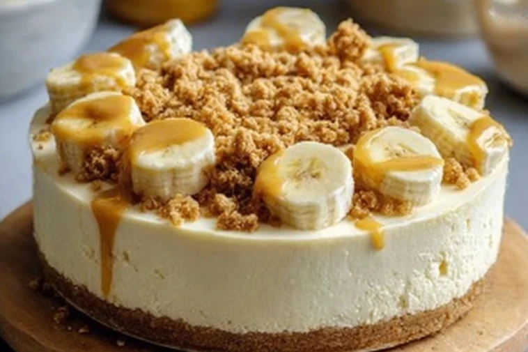 Banana Pudding Crunch Cheesecake