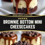 Brownie Bottom Mini Cheesecakes (2)