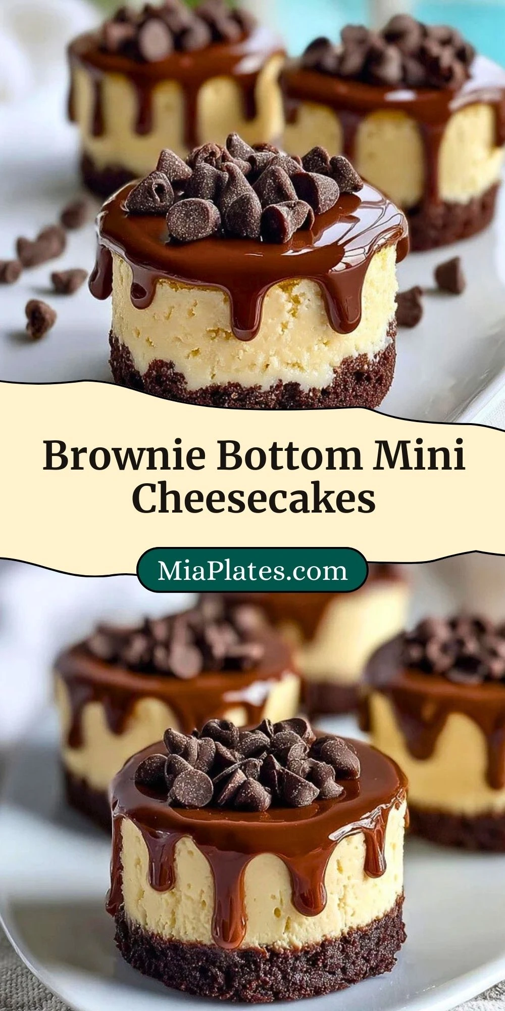 Brownie Bottom Mini Cheesecakes (3)
