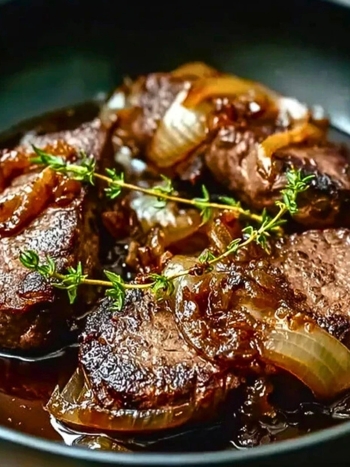 Caramelized Onion Beef Liver (1)