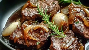 Caramelized Onion Beef Liver