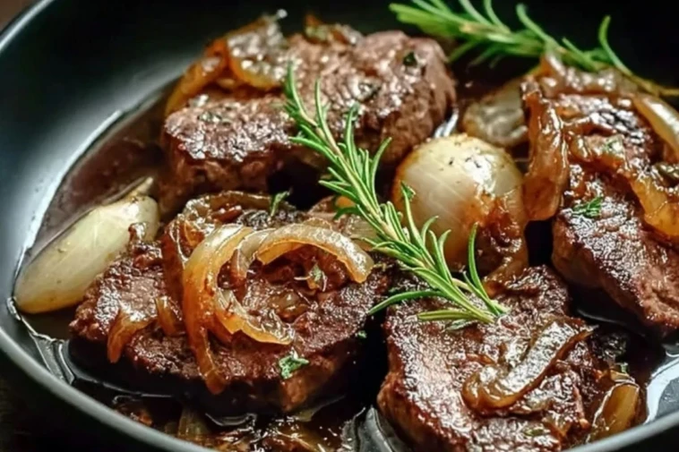 Caramelized Onion Beef Liver