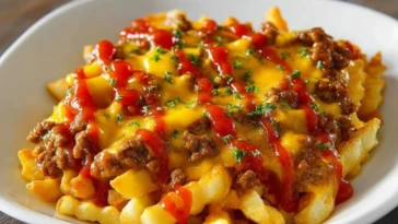 Cheeseburger French Fry Bake