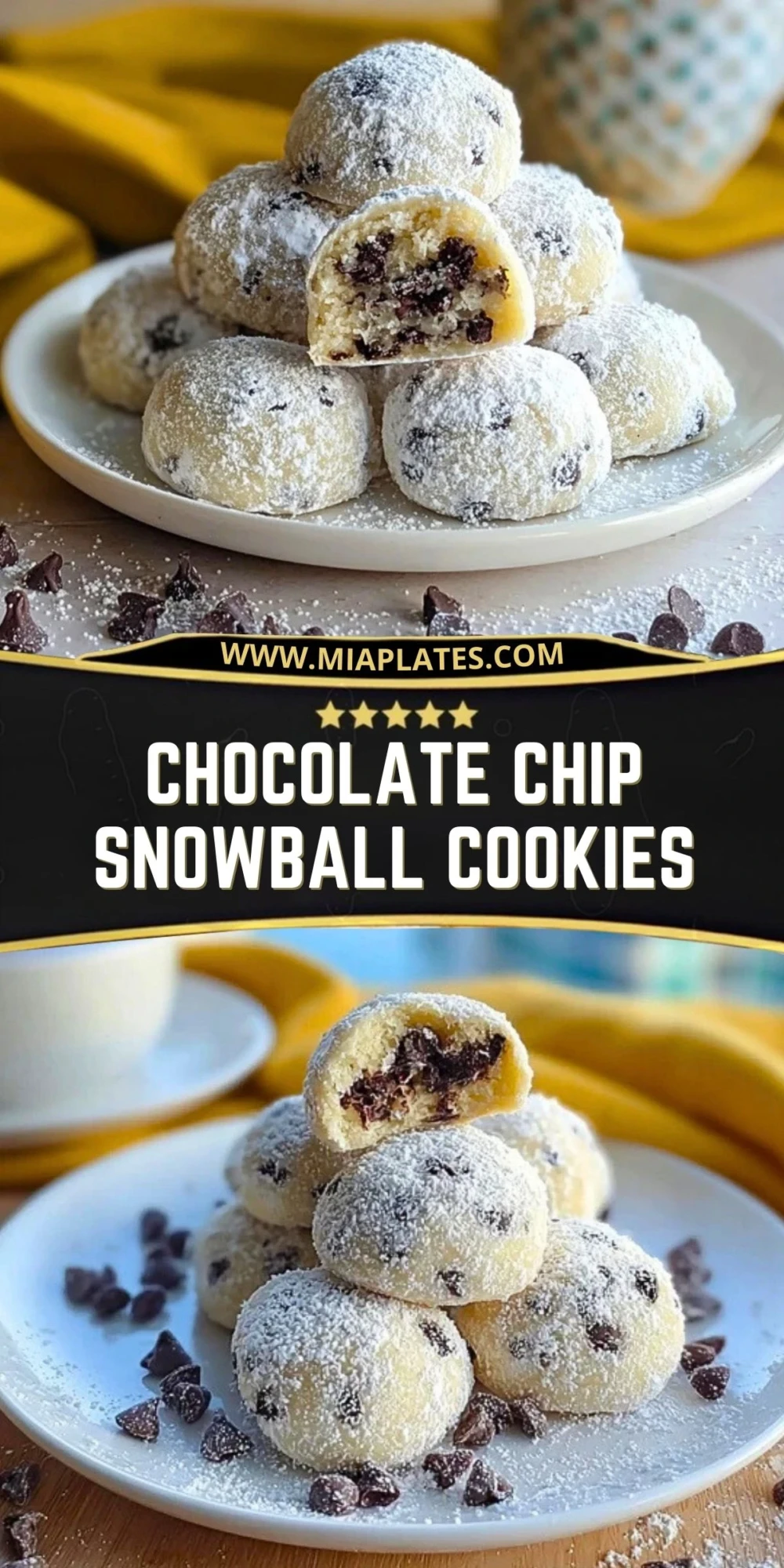 Chocolate Chip Snowball Cookies (2)