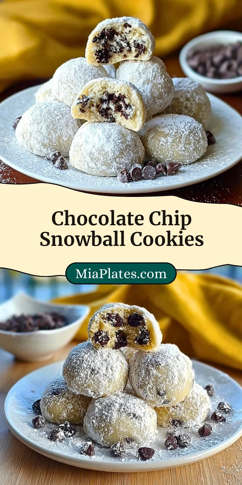 Chocolate Chip Snowball Cookies (3)