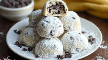 Chocolate Chip Snowball Cookies