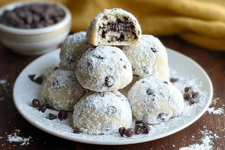 Chocolate Chip Snowball Cookies