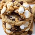Chocolate Peanut Butter Marshmallow Cookies