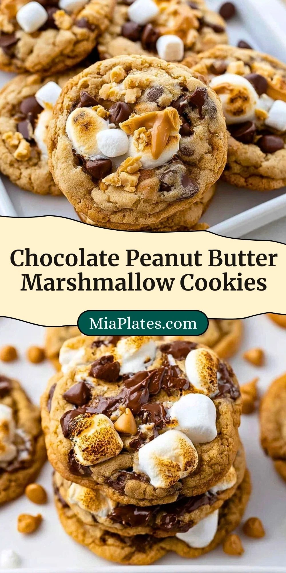 Chocolate Peanut Butter Marshmallow Cookies (3)
