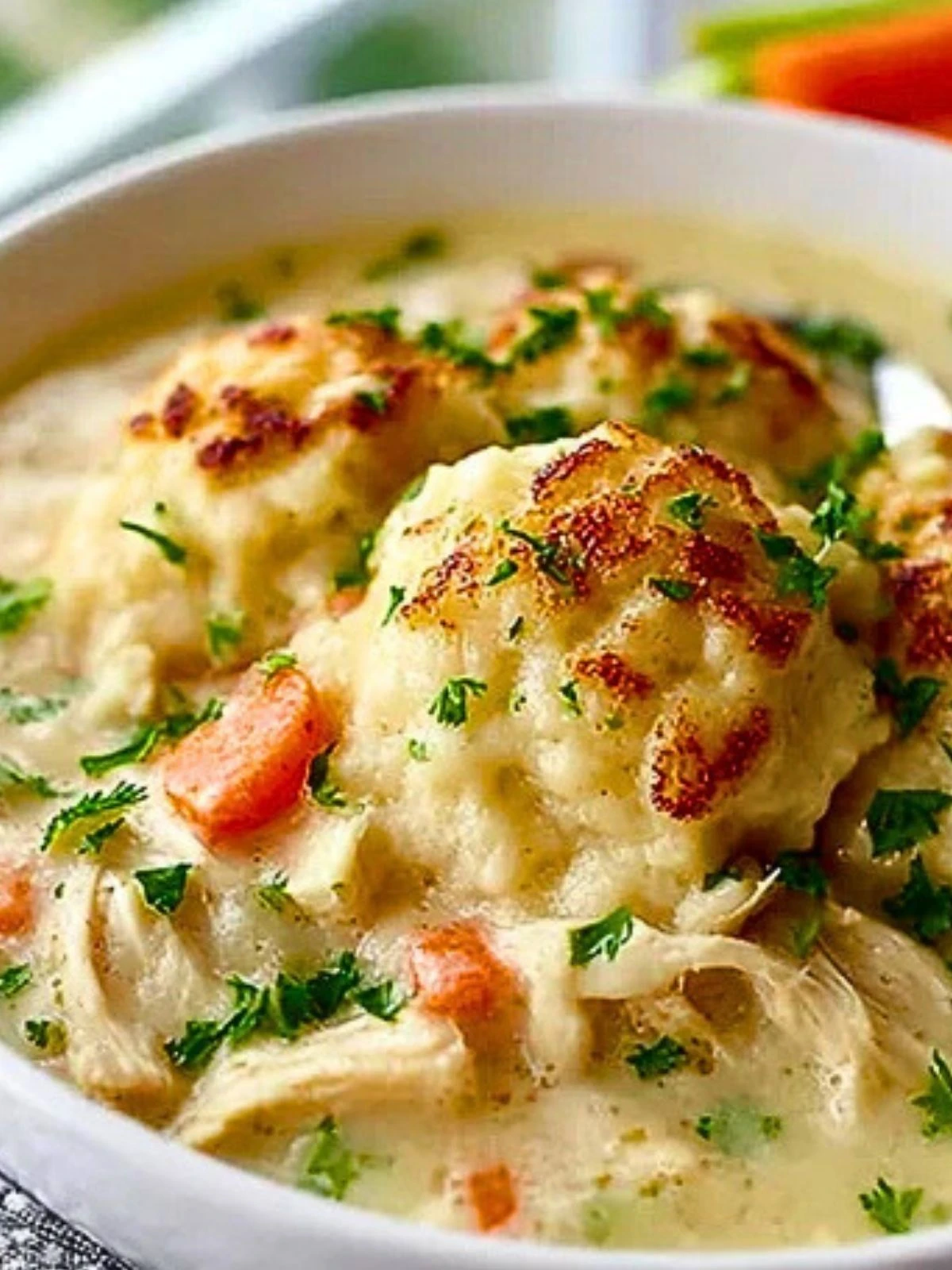Classic Chicken And Dumplings With Biscuits (1)