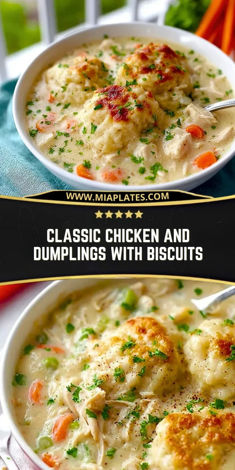 Classic Chicken And Dumplings With Biscuits (2)