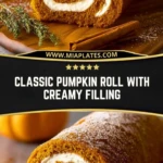 Classic Pumpkin Roll with Creamy Filling (2)