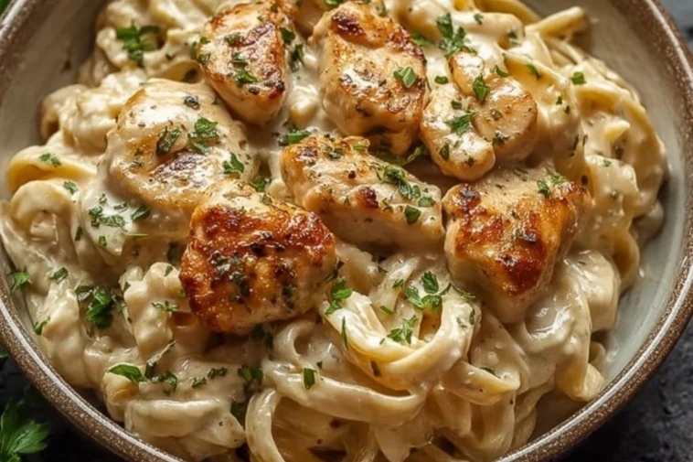 Creamy Chicken Garlic Parmesan Pasta