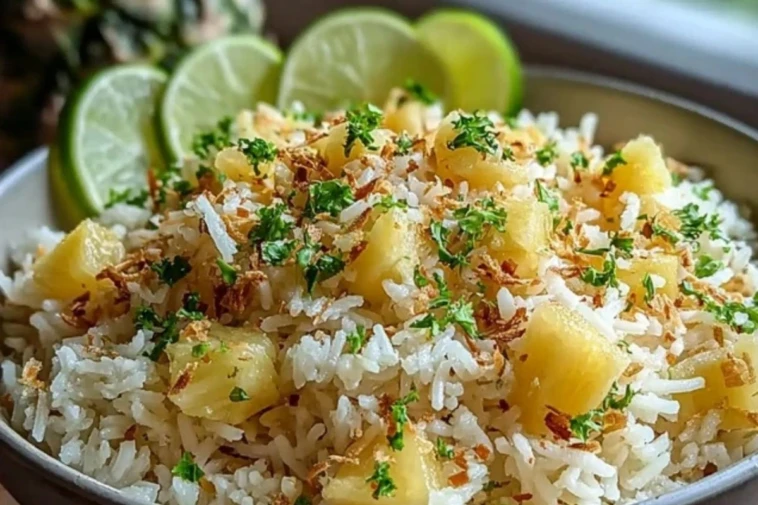 Creamy Coconut Pineapple Rice