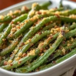 Crispy Parmesan Roasted Green Beans