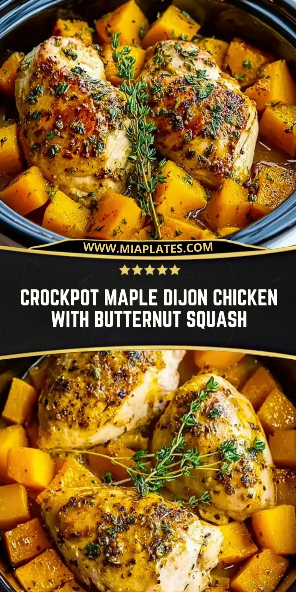 Crockpot Maple Dijon Chicken With Butternut Squash (2)