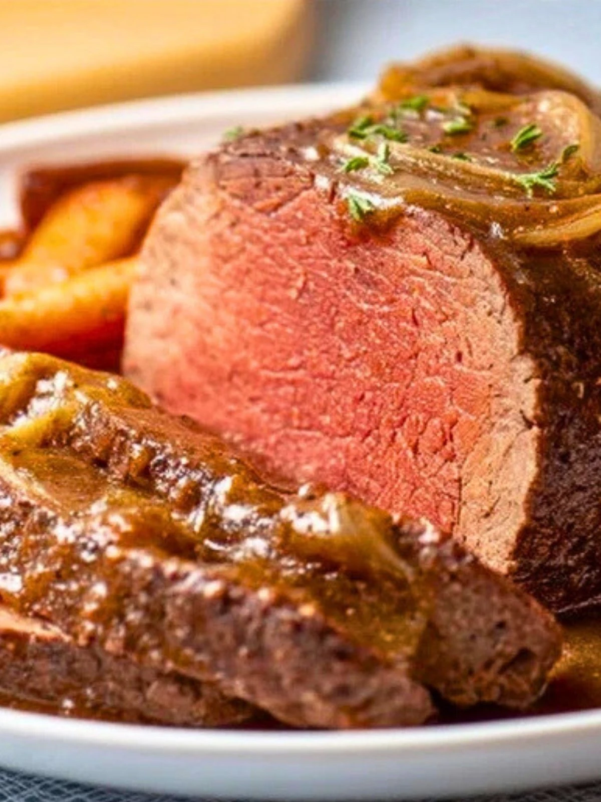Dutch Oven Pot Roast Beef With French Onion Gravy (1)
