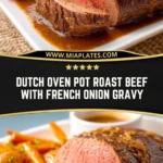 Dutch Oven Pot Roast Beef With French Onion Gravy (2)