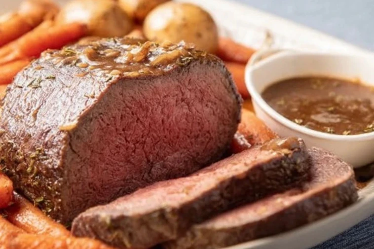 Dutch Oven Pot Roast Beef With French Onion Gravy