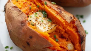 Easy Baked Sweet Potato