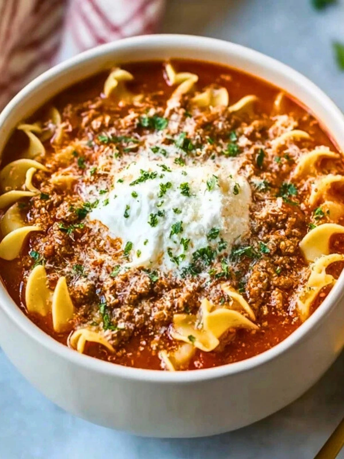 Easy High Protein Lasagna Soup (1)
