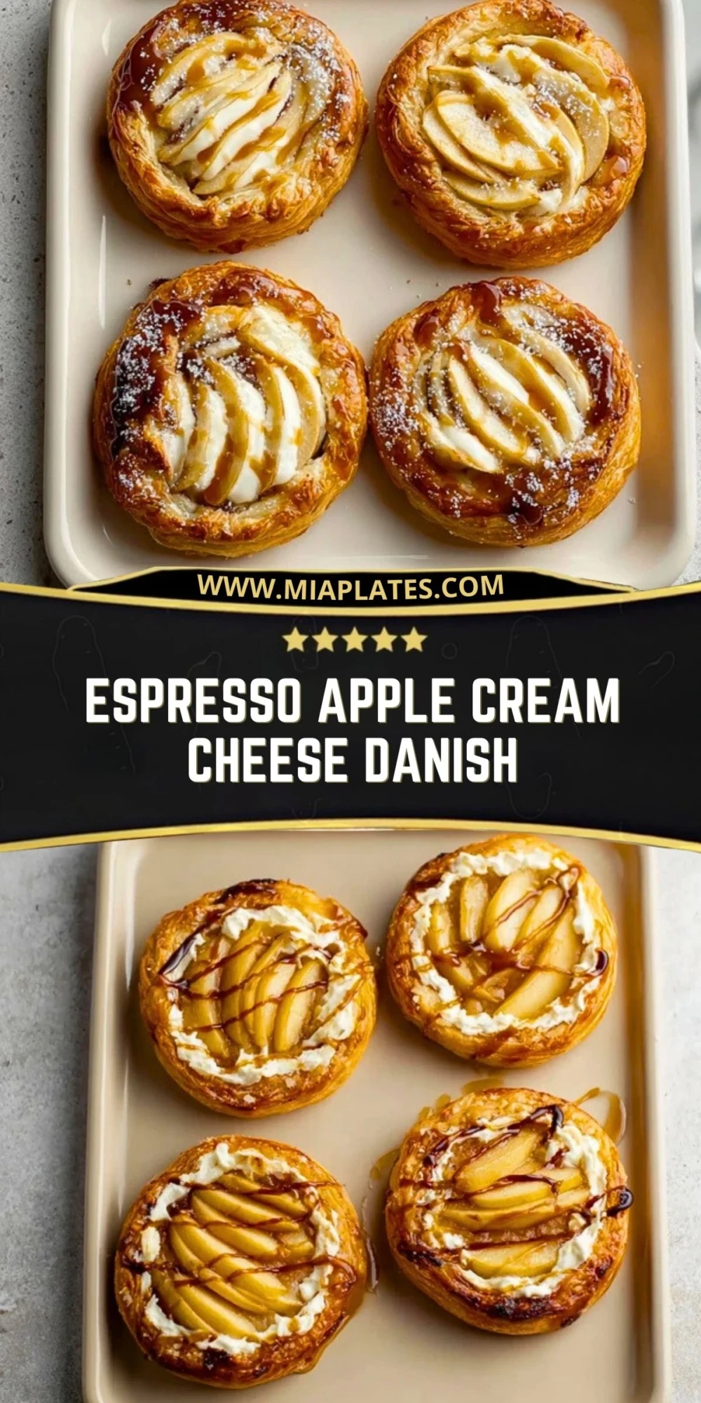 Espresso Apple Cream Cheese Danish