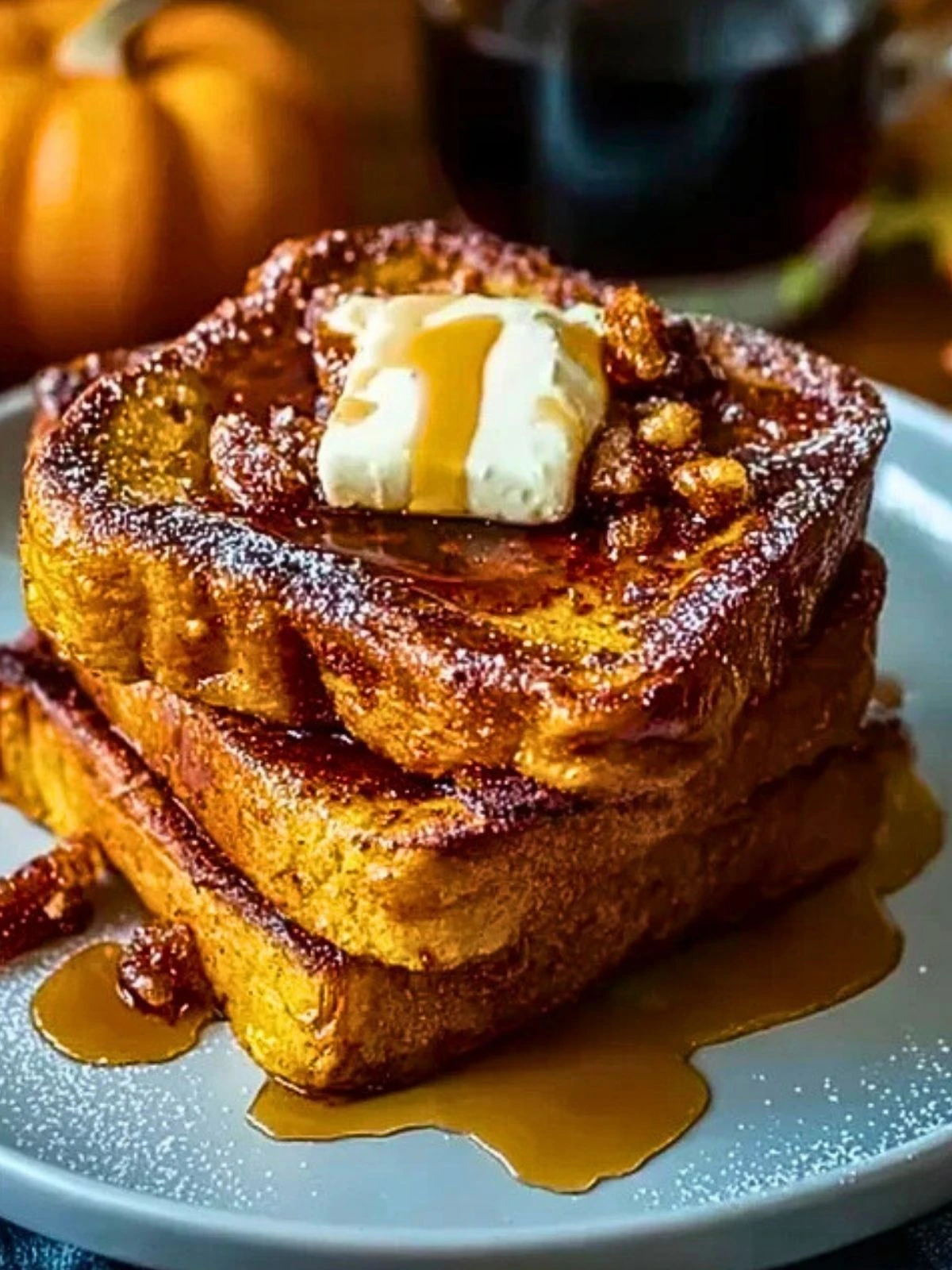 Fall Pumpkin French Toast Breakfast (1)