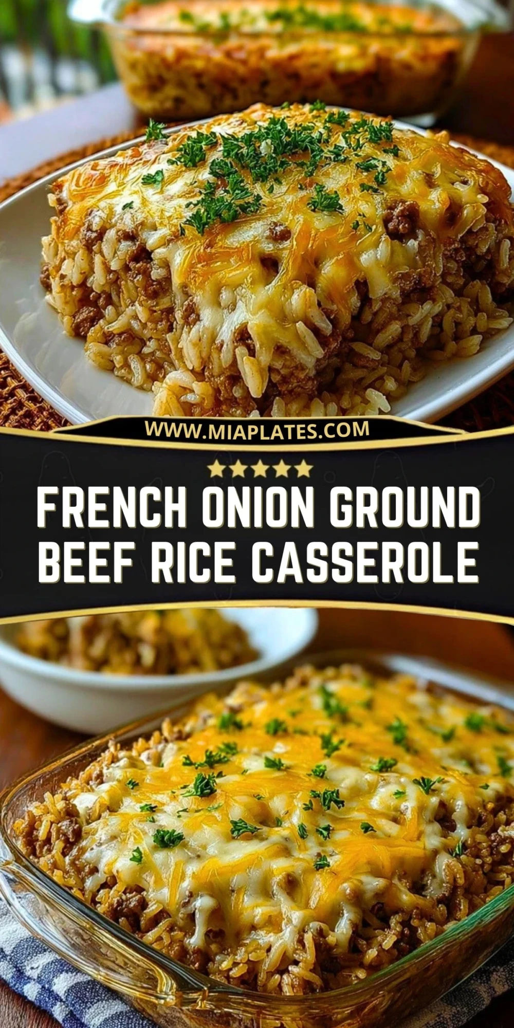French Onion Ground Beef Rice Casserole (2)
