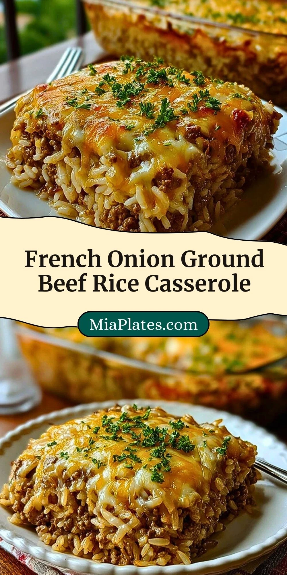 French Onion Ground Beef Rice Casserole (3)