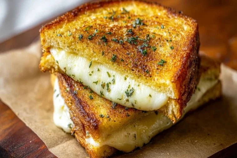 Garlic Bread Grilled Cheese