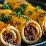 Garlic Butter Cheeseburger Rollups