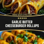 Garlic Butter Cheeseburger Rollups (2)