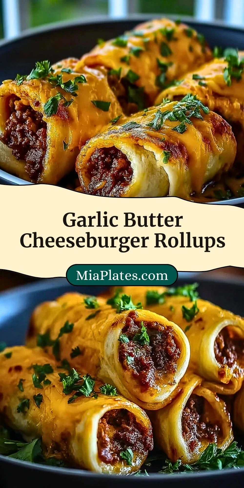 Garlic Butter Cheeseburger Rollups (3)
