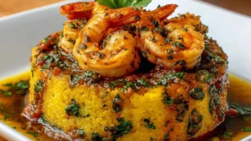 Garlic Shrimp Mofongo