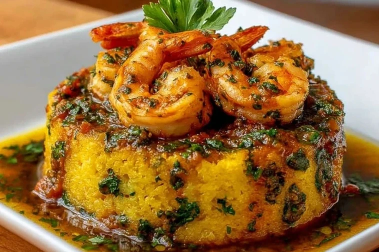 Garlic Shrimp Mofongo