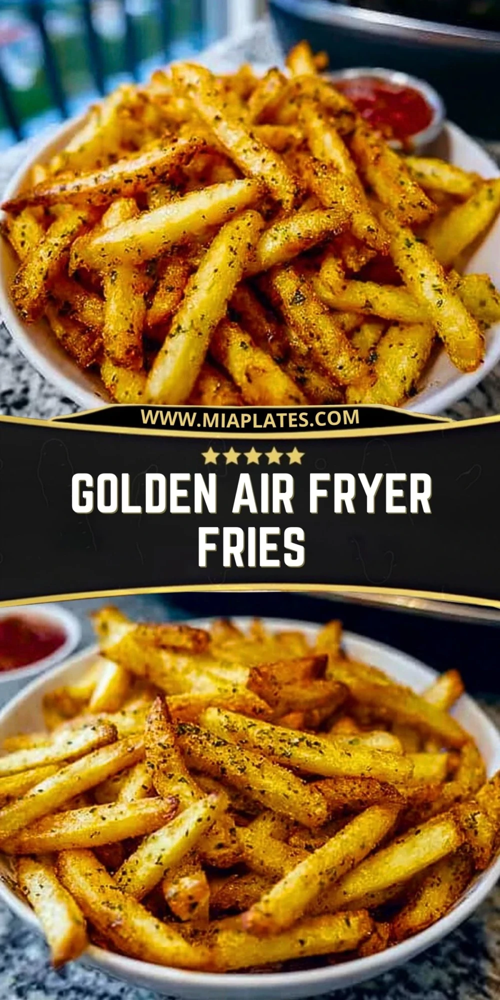 Golden Air Fryer Fries (2)