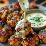 Grilled Chicken Bites with Creamy Garlic Sauce