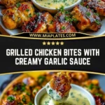 Grilled Chicken Bites with Creamy Garlic Sauce (2)