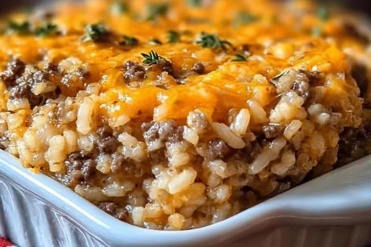 Ground Beef and Rice Casserole