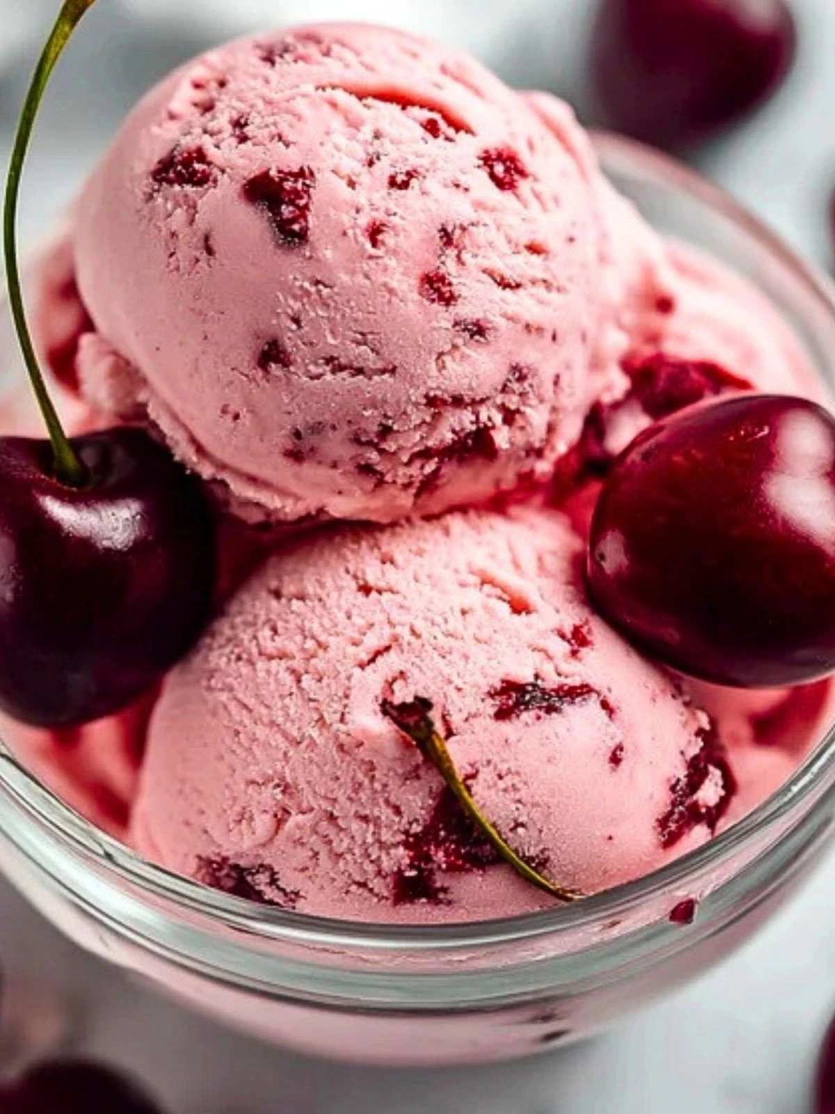 Healthy Cherry Greek Frozen Yogurt (1)