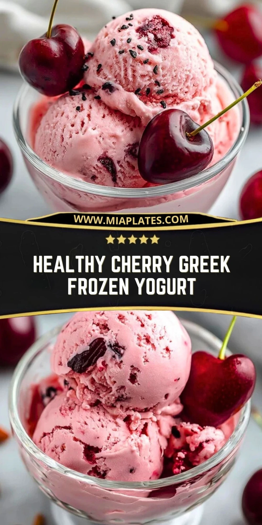 Healthy Cherry Greek Frozen Yogurt (2)