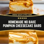 Homemade No Bake Pumpkin Cheesecake Bars (2)