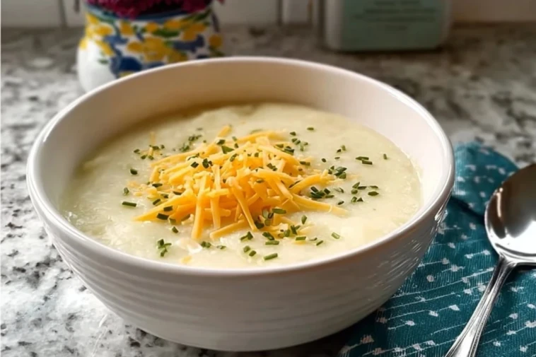 Leftover Garlic Mashed Potato Soup