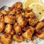 Lemon Garlic Chicken Bites