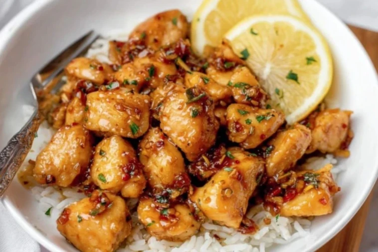 Lemon Garlic Chicken Bites