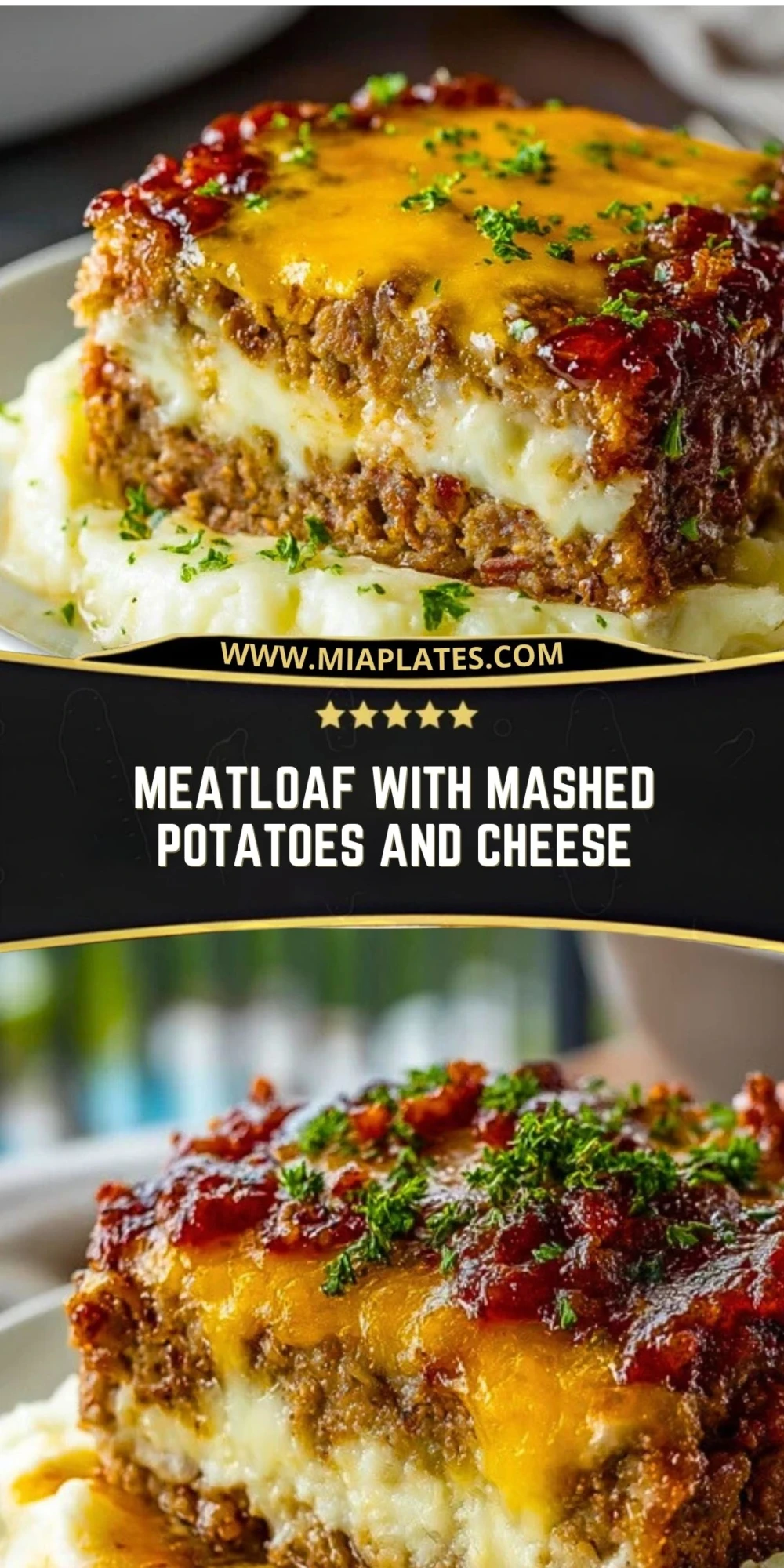 Meatloaf with Mashed Potatoes and Cheese (3)