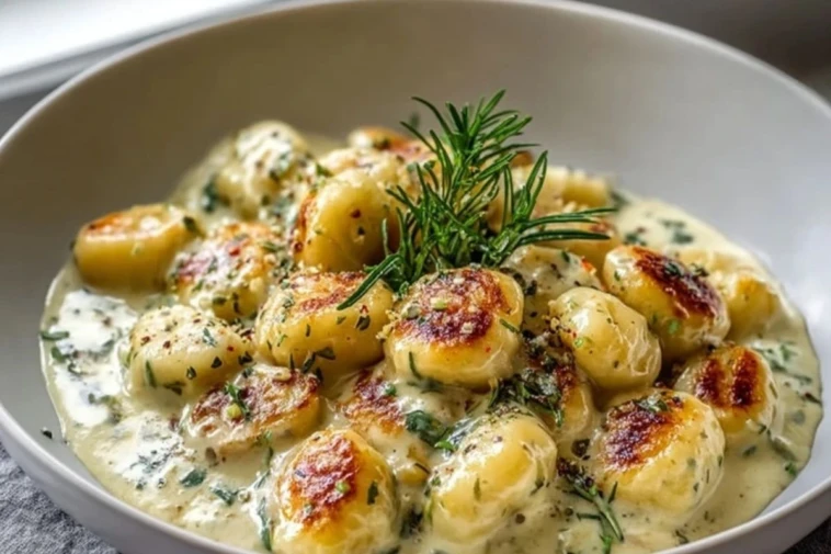 Millionaire Gnocchi with Creamy Sauce