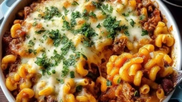 One Pot Chili Mac and Cheese