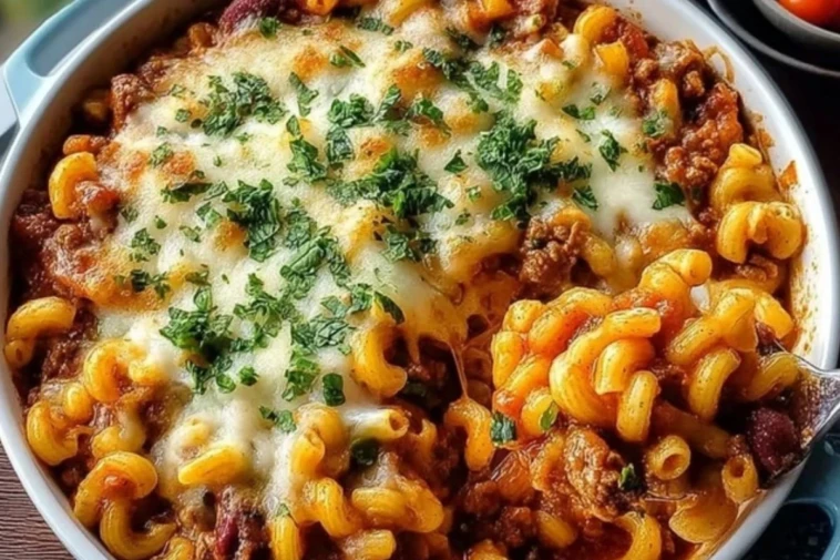 One Pot Chili Mac and Cheese