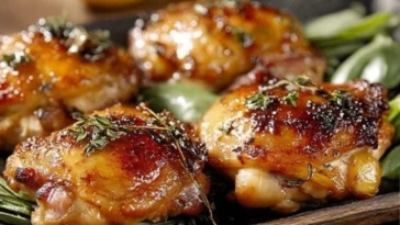 Roasted Garlic and Herb Chicken Thighs